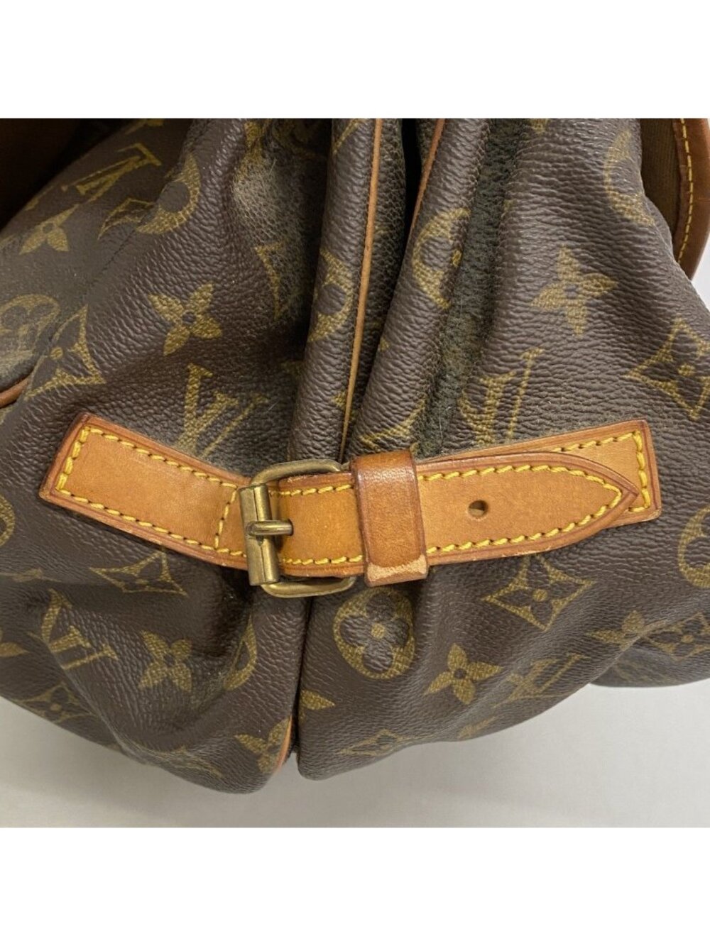 Louis Vuitton Shoulder Bag Monogram Saumur 35 Brown - Picture 9 of 10